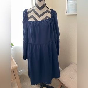 Square neck dress